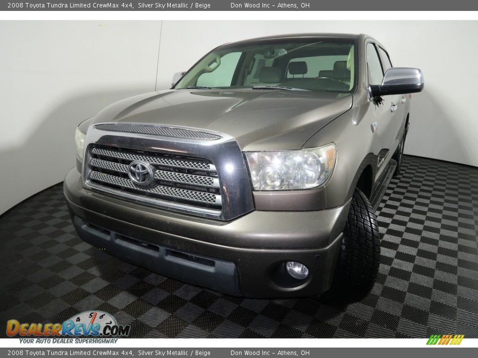 2008 Toyota Tundra Limited CrewMax 4x4 Silver Sky Metallic / Beige Photo #8
