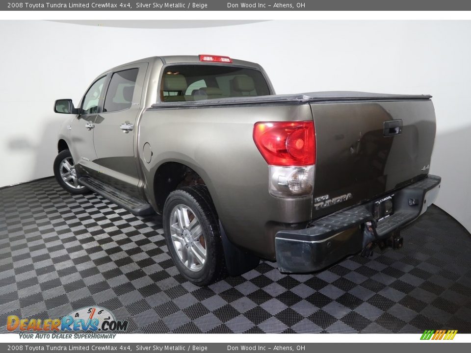 2008 Toyota Tundra Limited CrewMax 4x4 Silver Sky Metallic / Beige Photo #10