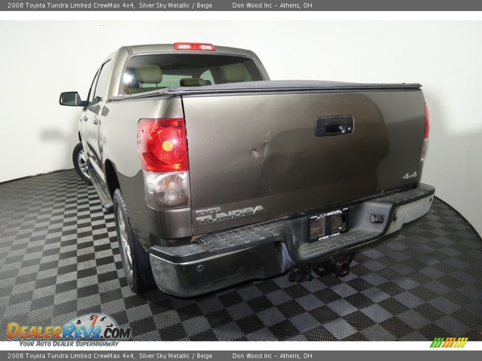 2008 Toyota Tundra Limited CrewMax 4x4 Silver Sky Metallic / Beige Photo #11