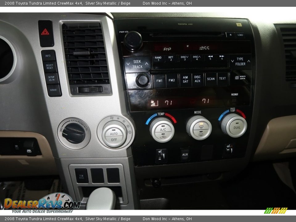 2008 Toyota Tundra Limited CrewMax 4x4 Silver Sky Metallic / Beige Photo #18