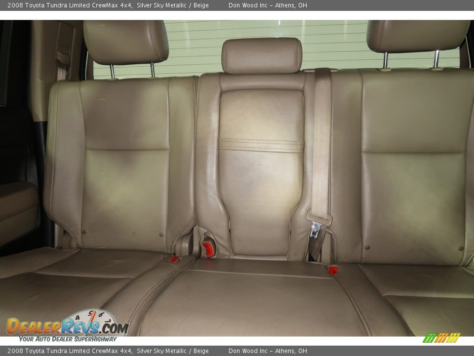 2008 Toyota Tundra Limited CrewMax 4x4 Silver Sky Metallic / Beige Photo #20