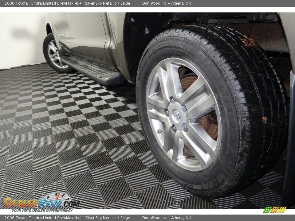2008 Toyota Tundra Limited CrewMax 4x4 Silver Sky Metallic / Beige Photo #21