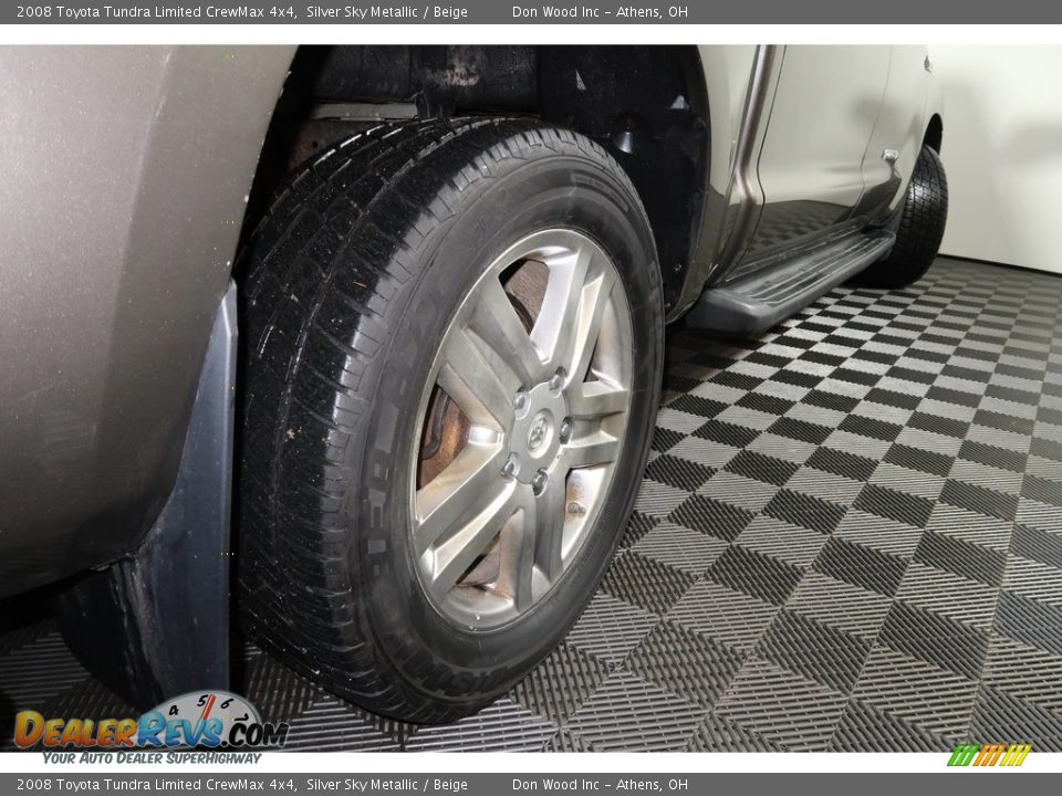 2008 Toyota Tundra Limited CrewMax 4x4 Silver Sky Metallic / Beige Photo #22