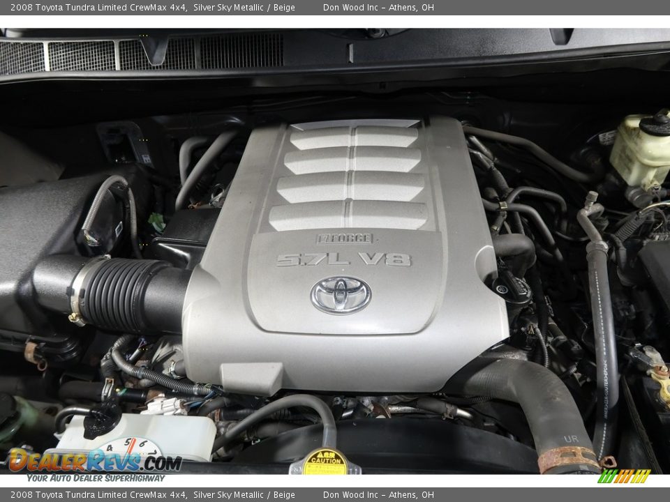 2008 Toyota Tundra Limited CrewMax 4x4 Silver Sky Metallic / Beige Photo #23