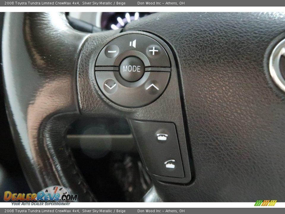 2008 Toyota Tundra Limited CrewMax 4x4 Silver Sky Metallic / Beige Photo #28