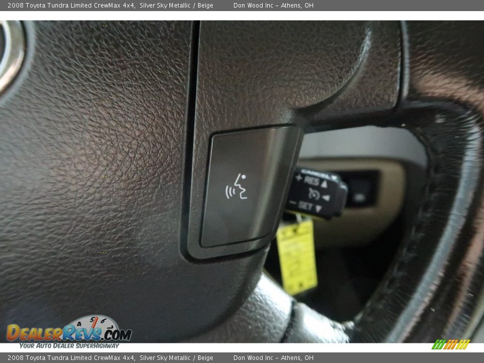 2008 Toyota Tundra Limited CrewMax 4x4 Silver Sky Metallic / Beige Photo #29