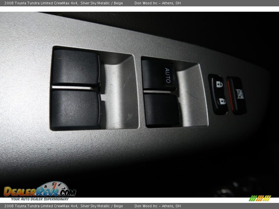2008 Toyota Tundra Limited CrewMax 4x4 Silver Sky Metallic / Beige Photo #33
