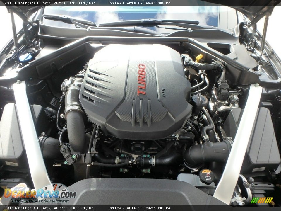 2018 Kia Stinger GT1 AWD 3.3 Liter Twin-Turbocharged DOHC 24-Valve CVVT V6 Engine Photo #10