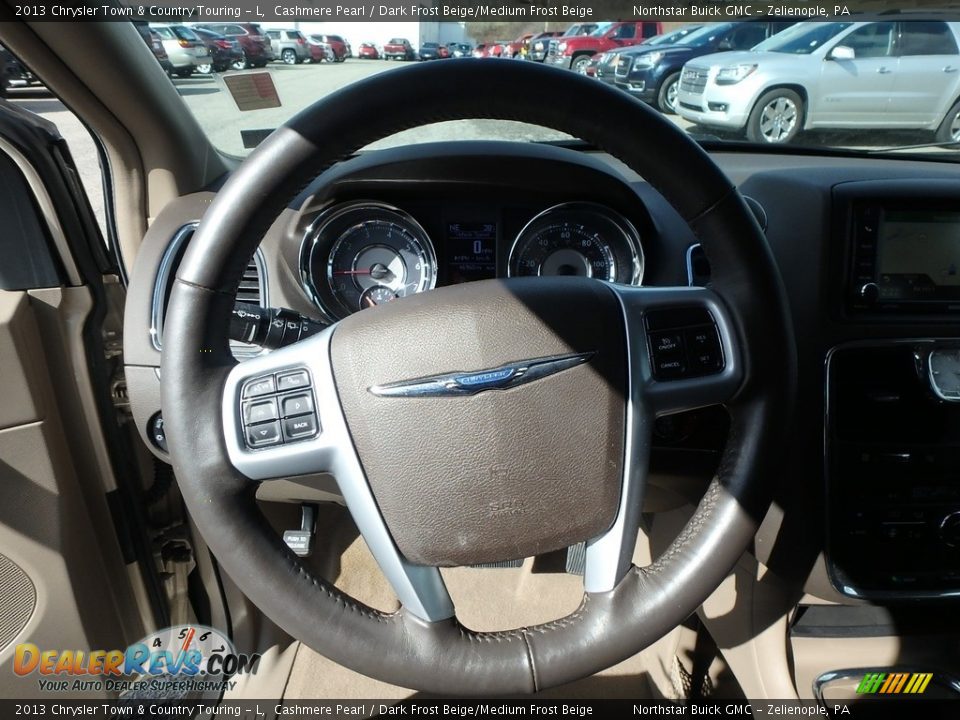 2013 Chrysler Town & Country Touring - L Cashmere Pearl / Dark Frost Beige/Medium Frost Beige Photo #25