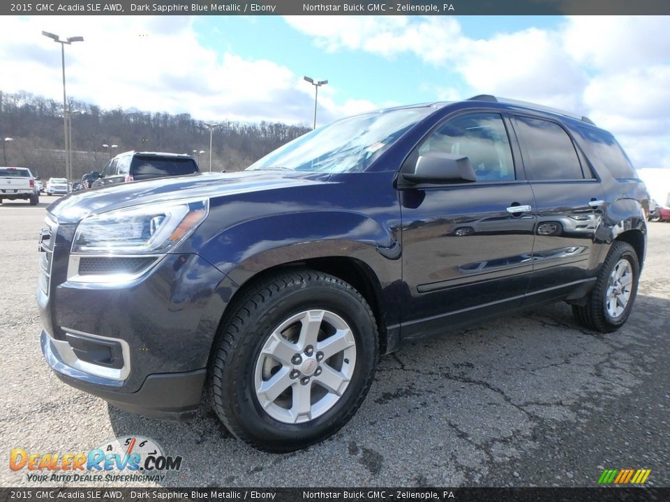 2015 GMC Acadia SLE AWD Dark Sapphire Blue Metallic / Ebony Photo #1