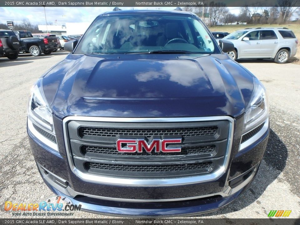 2015 GMC Acadia SLE AWD Dark Sapphire Blue Metallic / Ebony Photo #2