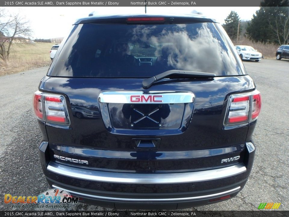 2015 GMC Acadia SLE AWD Dark Sapphire Blue Metallic / Ebony Photo #10