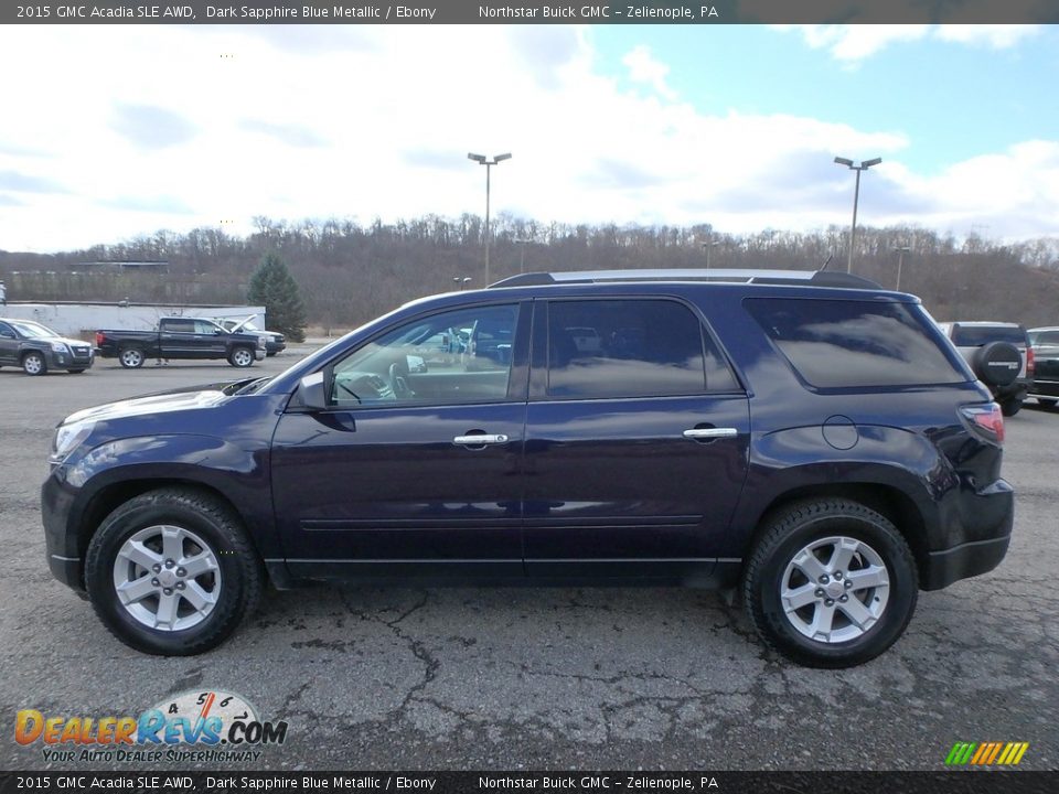2015 GMC Acadia SLE AWD Dark Sapphire Blue Metallic / Ebony Photo #13