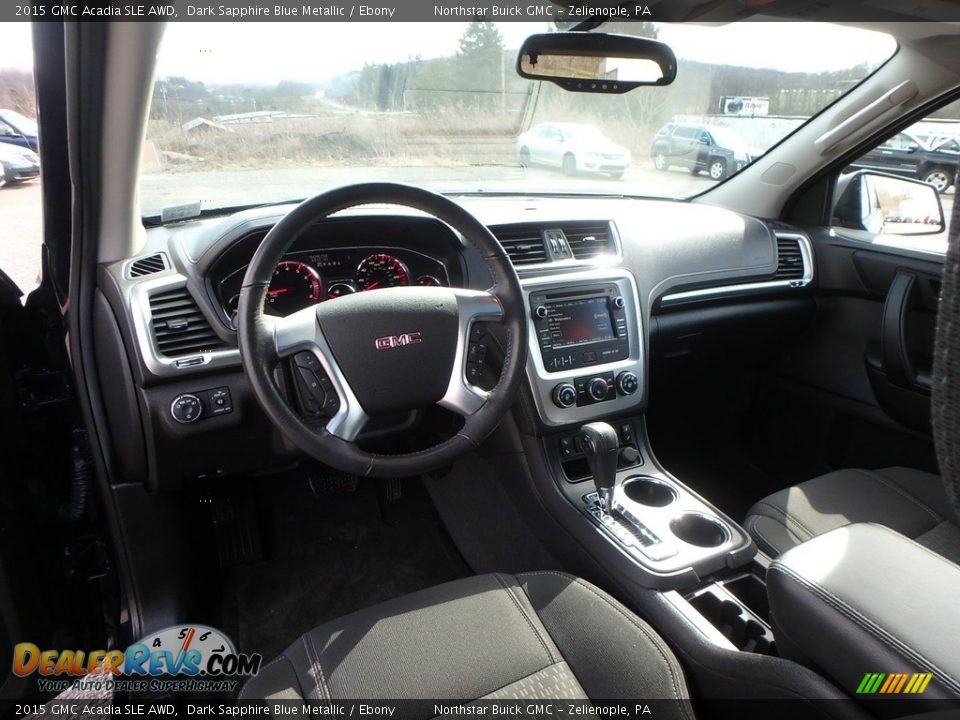 2015 GMC Acadia SLE AWD Dark Sapphire Blue Metallic / Ebony Photo #18