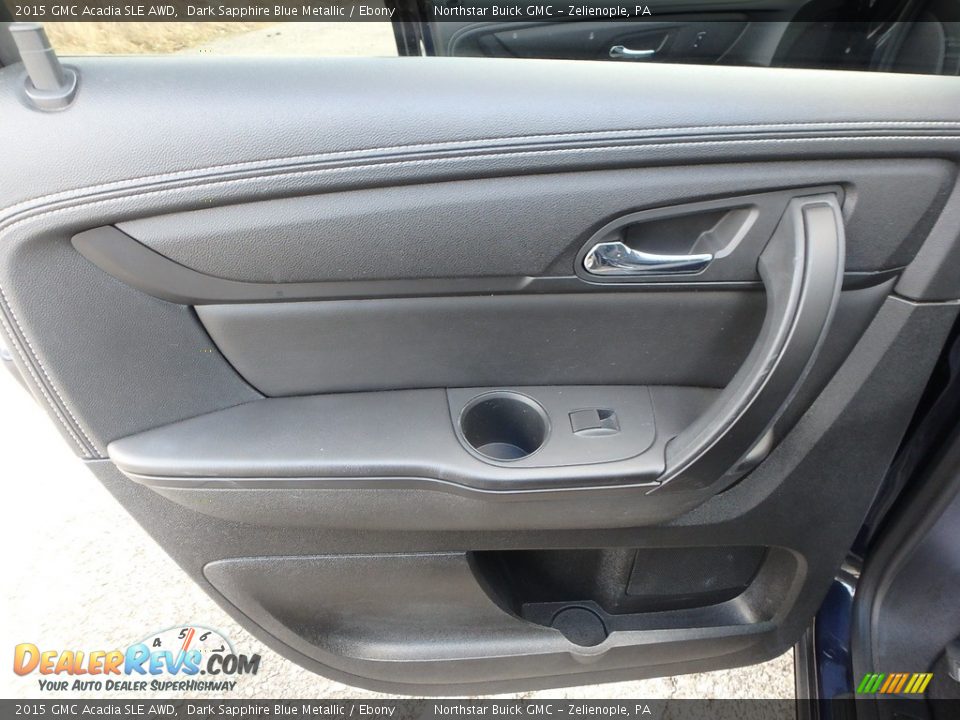 2015 GMC Acadia SLE AWD Dark Sapphire Blue Metallic / Ebony Photo #19