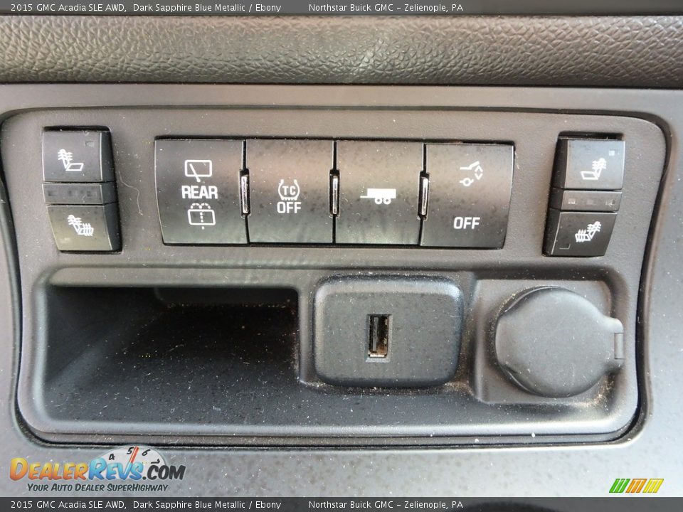 2015 GMC Acadia SLE AWD Dark Sapphire Blue Metallic / Ebony Photo #28