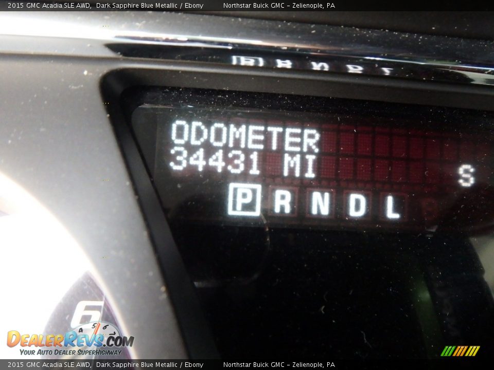 2015 GMC Acadia SLE AWD Dark Sapphire Blue Metallic / Ebony Photo #30