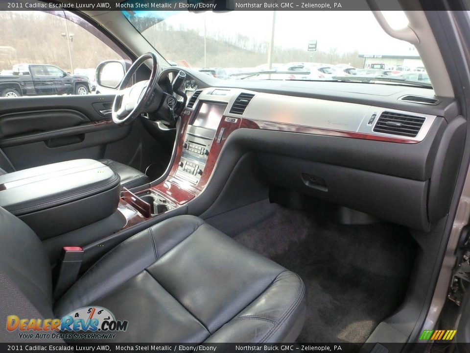 2011 Cadillac Escalade Luxury AWD Mocha Steel Metallic / Ebony/Ebony Photo #6