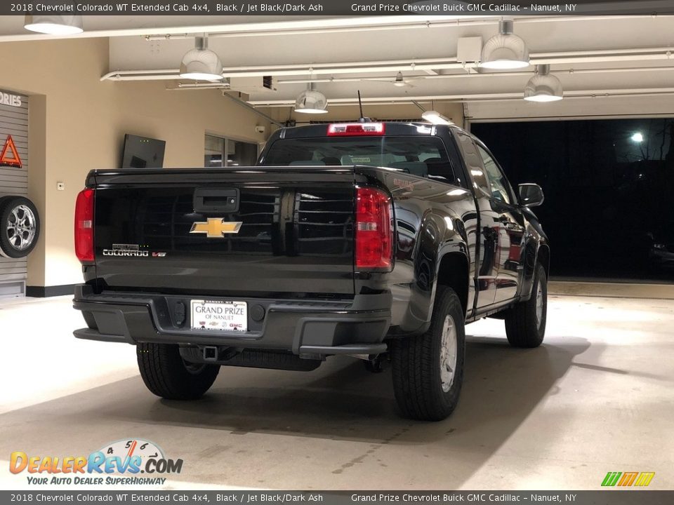 2018 Chevrolet Colorado WT Extended Cab 4x4 Black / Jet Black/Dark Ash Photo #7