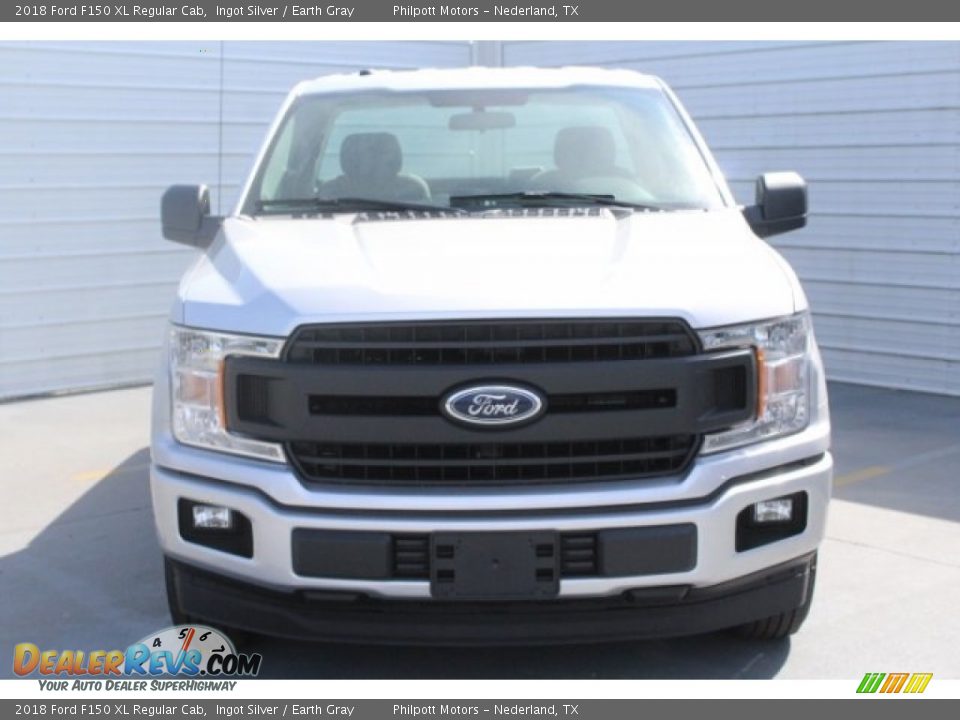 2018 Ford F150 XL Regular Cab Ingot Silver / Earth Gray Photo #2