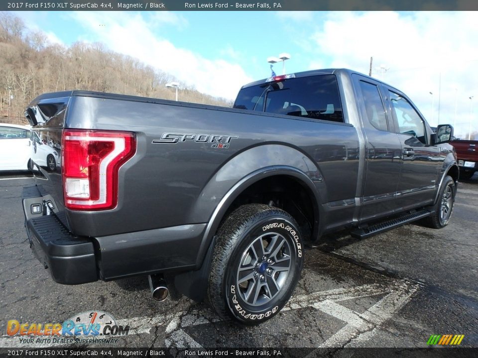 2017 Ford F150 XLT SuperCab 4x4 Magnetic / Black Photo #3