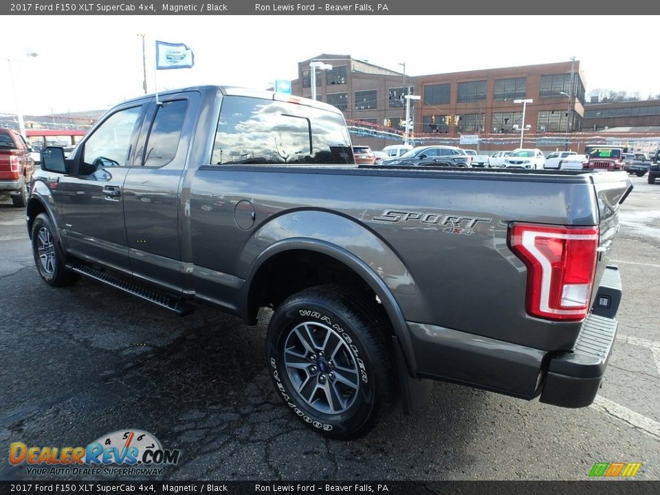 2017 Ford F150 XLT SuperCab 4x4 Magnetic / Black Photo #5