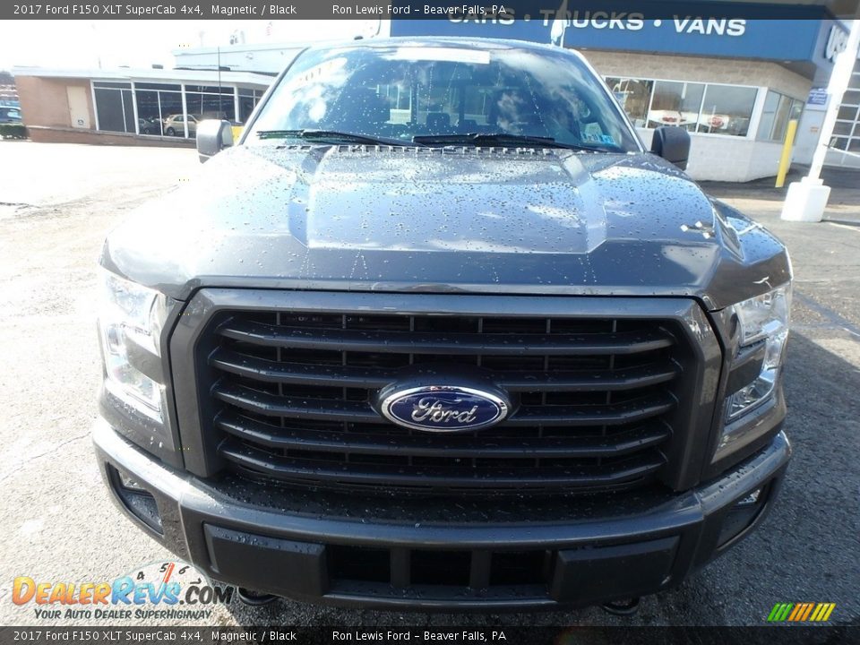 2017 Ford F150 XLT SuperCab 4x4 Magnetic / Black Photo #8