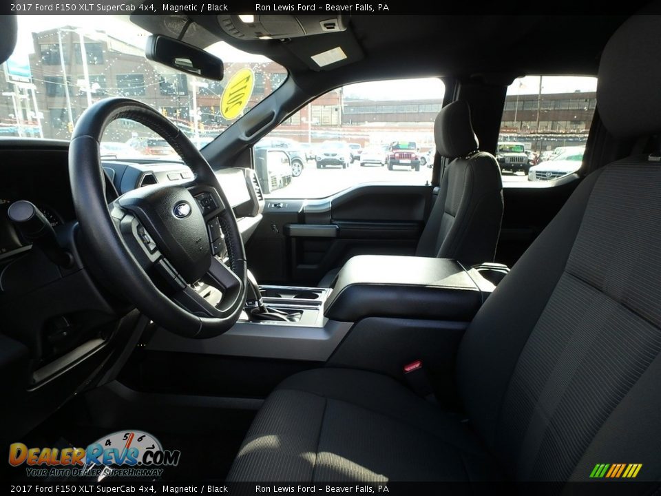 2017 Ford F150 XLT SuperCab 4x4 Magnetic / Black Photo #10