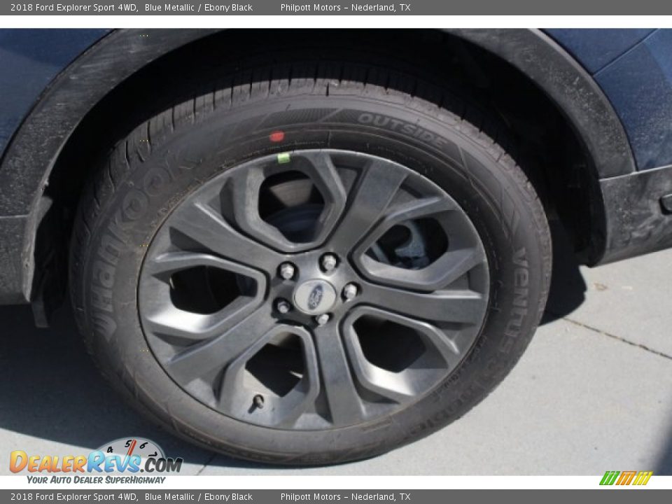 2018 Ford Explorer Sport 4WD Blue Metallic / Ebony Black Photo #5