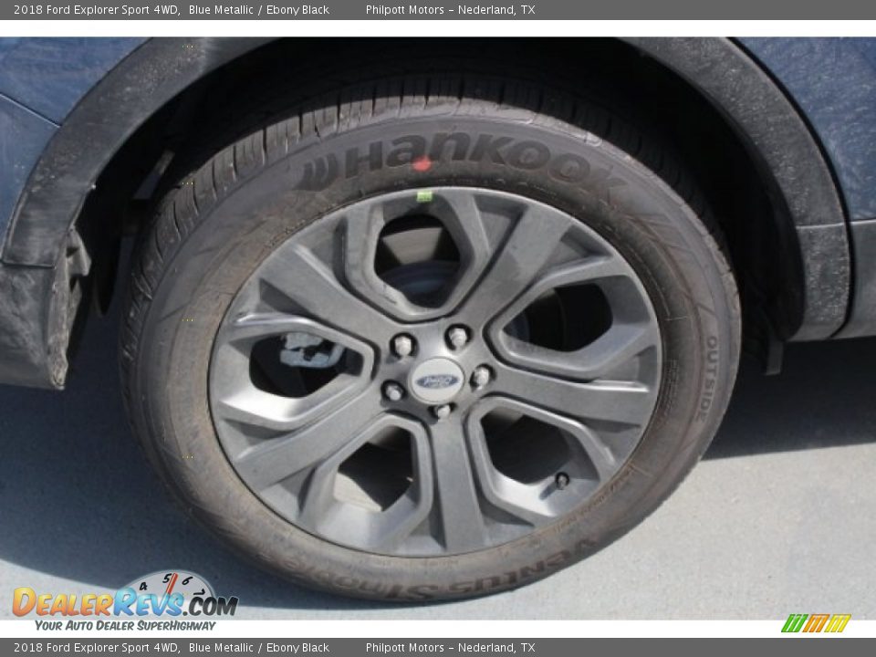 2018 Ford Explorer Sport 4WD Blue Metallic / Ebony Black Photo #9
