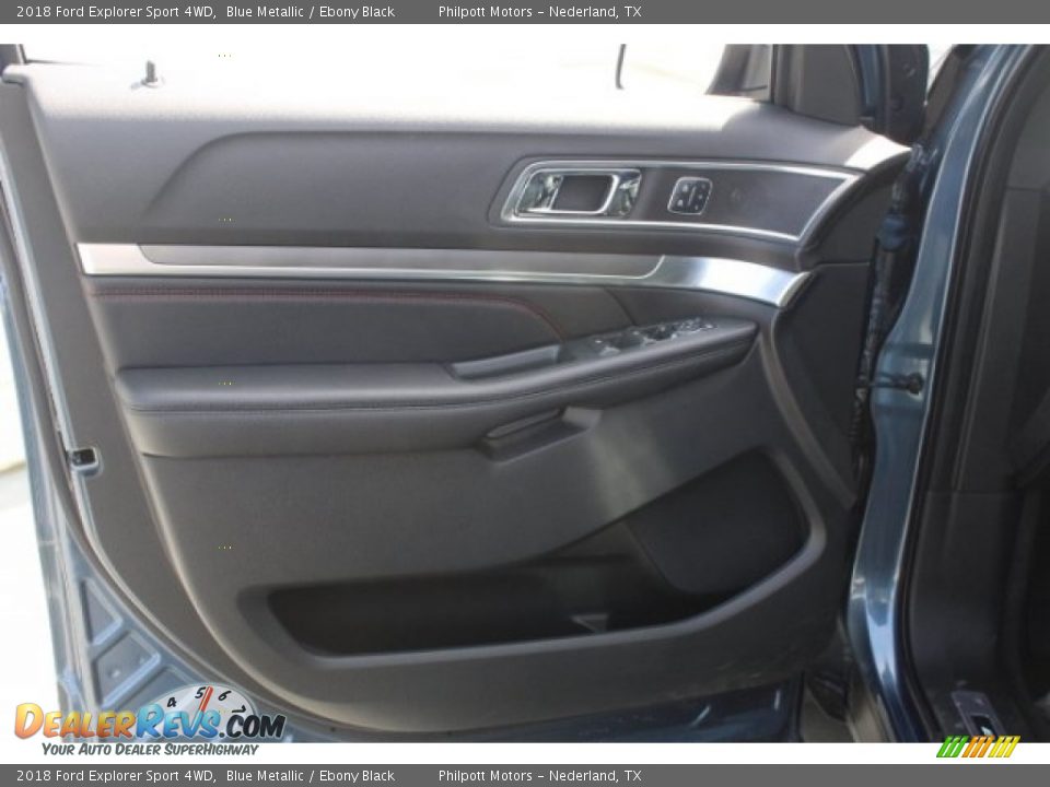 2018 Ford Explorer Sport 4WD Blue Metallic / Ebony Black Photo #11