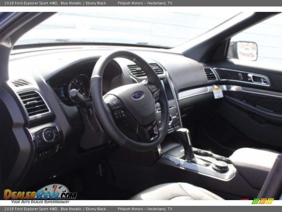 2018 Ford Explorer Sport 4WD Blue Metallic / Ebony Black Photo #12