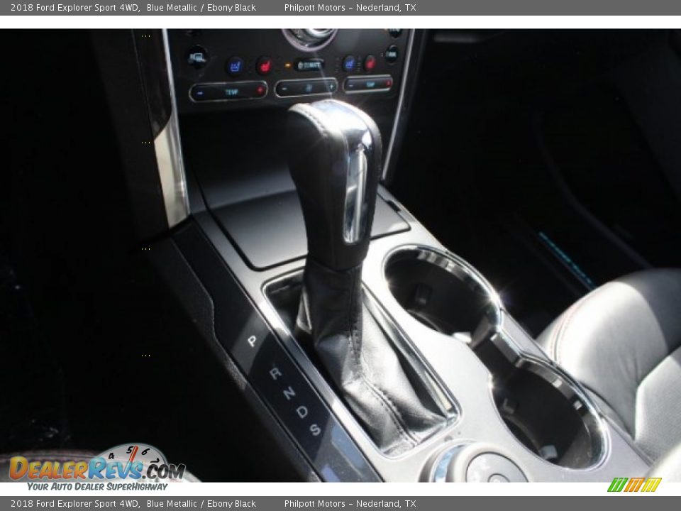 2018 Ford Explorer Sport 4WD Blue Metallic / Ebony Black Photo #14