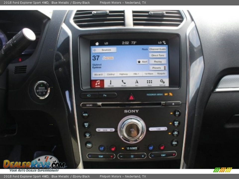 2018 Ford Explorer Sport 4WD Blue Metallic / Ebony Black Photo #17