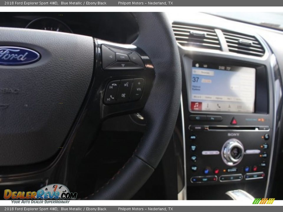 2018 Ford Explorer Sport 4WD Blue Metallic / Ebony Black Photo #20