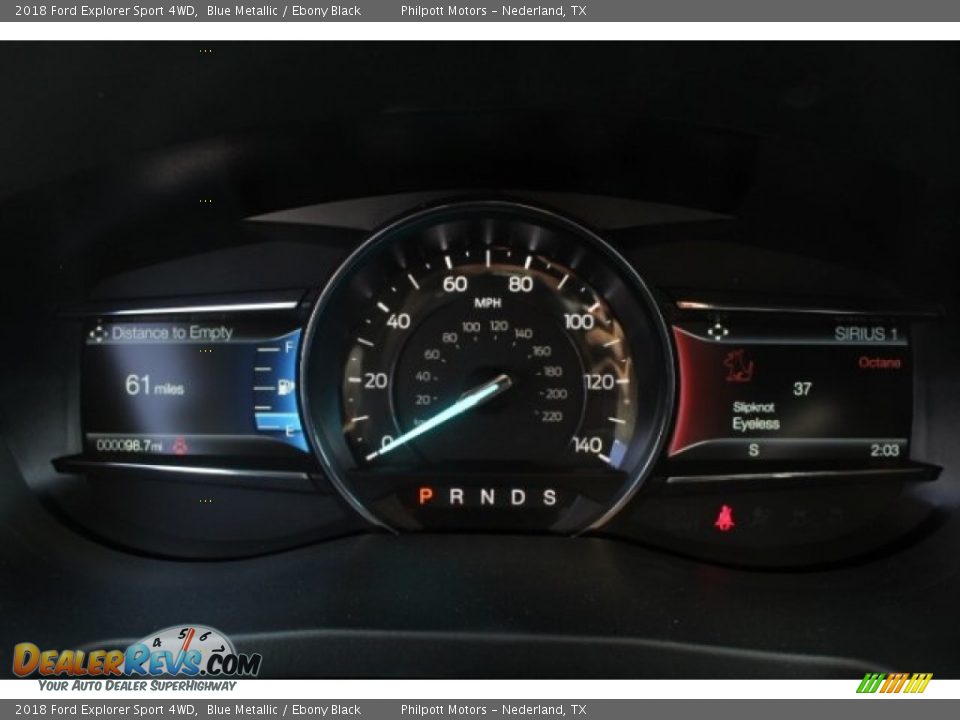 2018 Ford Explorer Sport 4WD Blue Metallic / Ebony Black Photo #21