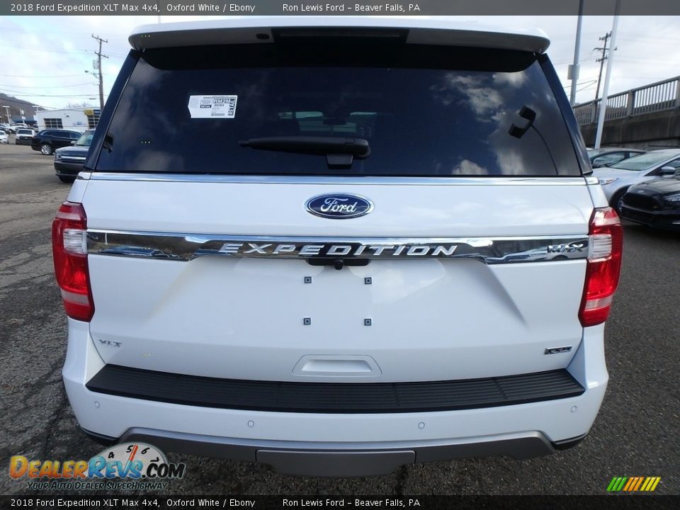 2018 Ford Expedition XLT Max 4x4 Oxford White / Ebony Photo #4