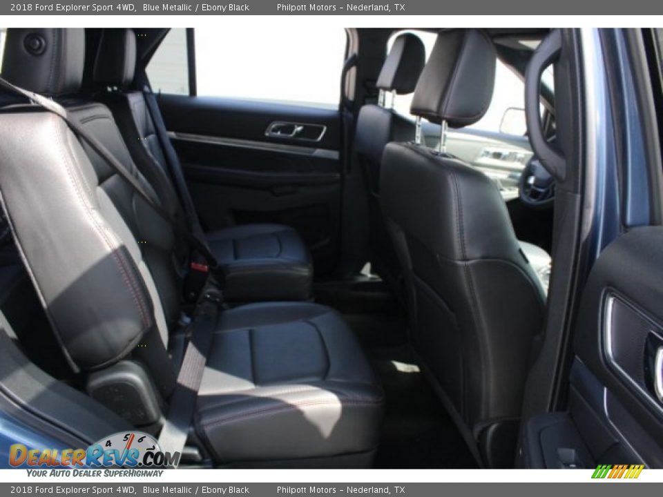 2018 Ford Explorer Sport 4WD Blue Metallic / Ebony Black Photo #30