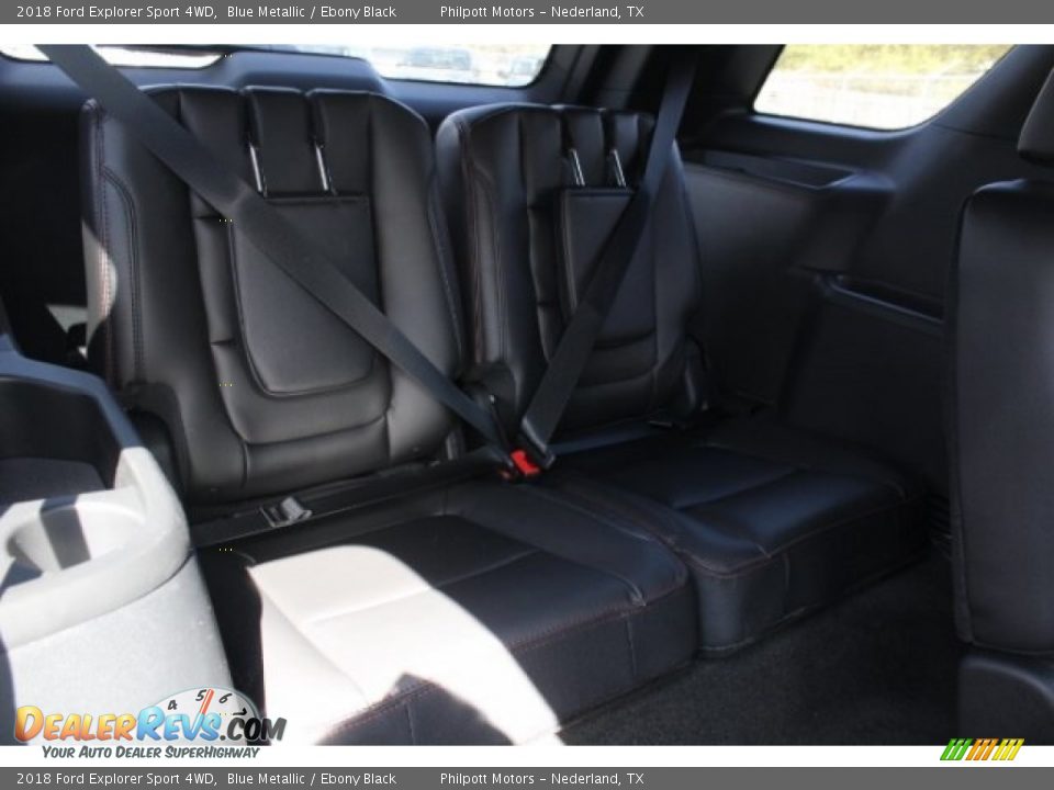 2018 Ford Explorer Sport 4WD Blue Metallic / Ebony Black Photo #31