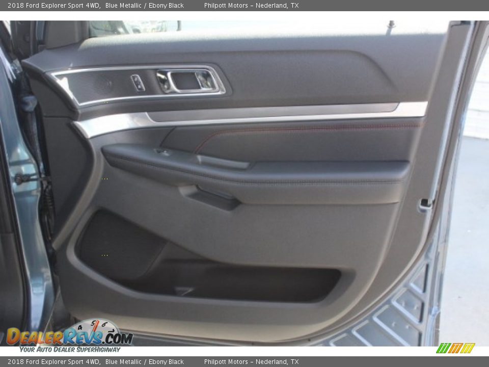 2018 Ford Explorer Sport 4WD Blue Metallic / Ebony Black Photo #32