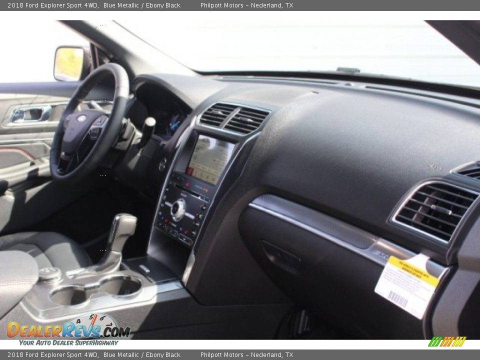 2018 Ford Explorer Sport 4WD Blue Metallic / Ebony Black Photo #33