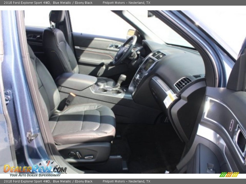 2018 Ford Explorer Sport 4WD Blue Metallic / Ebony Black Photo #34