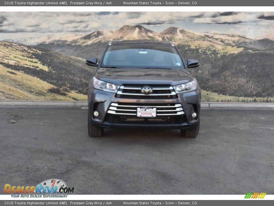 2018 Toyota Highlander Limited AWD Predawn Gray Mica / Ash Photo #2