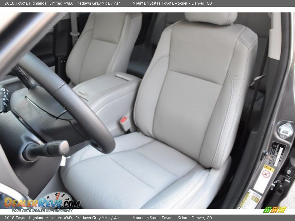 2018 Toyota Highlander Limited AWD Predawn Gray Mica / Ash Photo #7