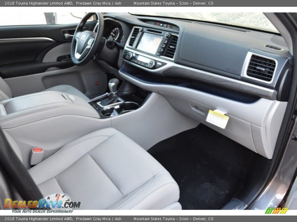 2018 Toyota Highlander Limited AWD Predawn Gray Mica / Ash Photo #11