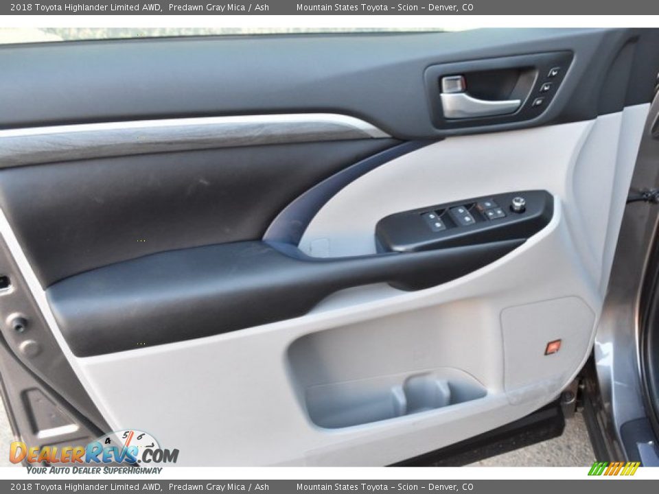 2018 Toyota Highlander Limited AWD Predawn Gray Mica / Ash Photo #23