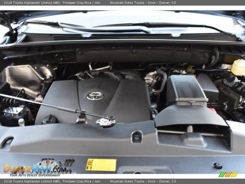 2018 Toyota Highlander Limited AWD Predawn Gray Mica / Ash Photo #34