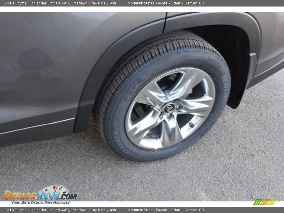 2018 Toyota Highlander Limited AWD Predawn Gray Mica / Ash Photo #36