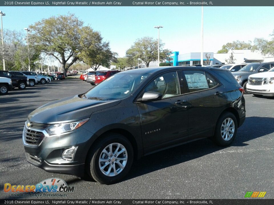 2018 Chevrolet Equinox LS Nightfall Gray Metallic / Medium Ash Gray Photo #1