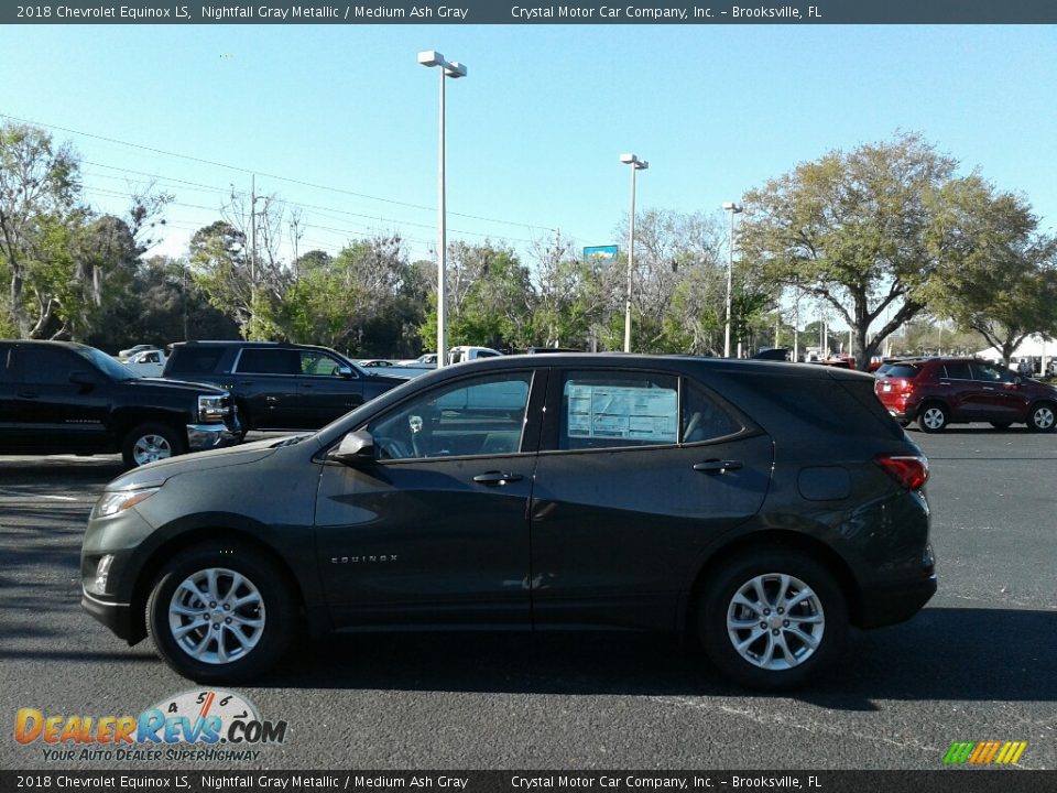 2018 Chevrolet Equinox LS Nightfall Gray Metallic / Medium Ash Gray Photo #2